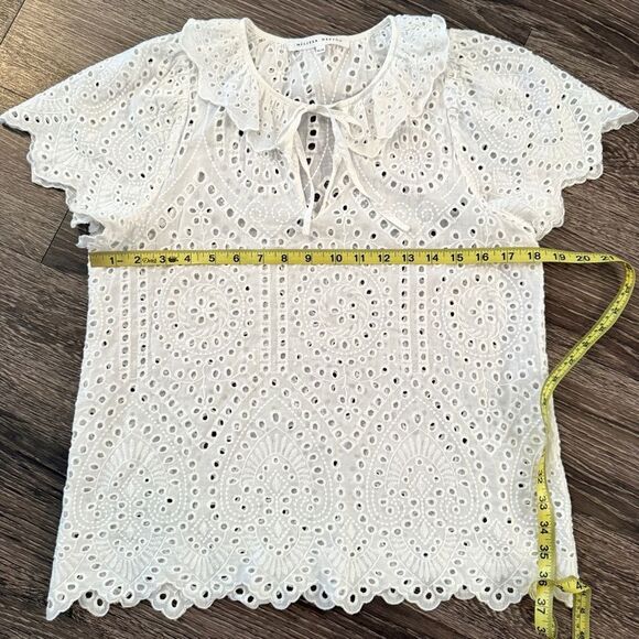 Melissa Nepton White Eyelet Blouse - Picture 5 of 7